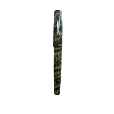 Lotus Student Ebonite Fountain Pen - Green Beige CT 3