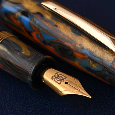 Lotus Vikrant Fountain Pen - Yellow Blue GT