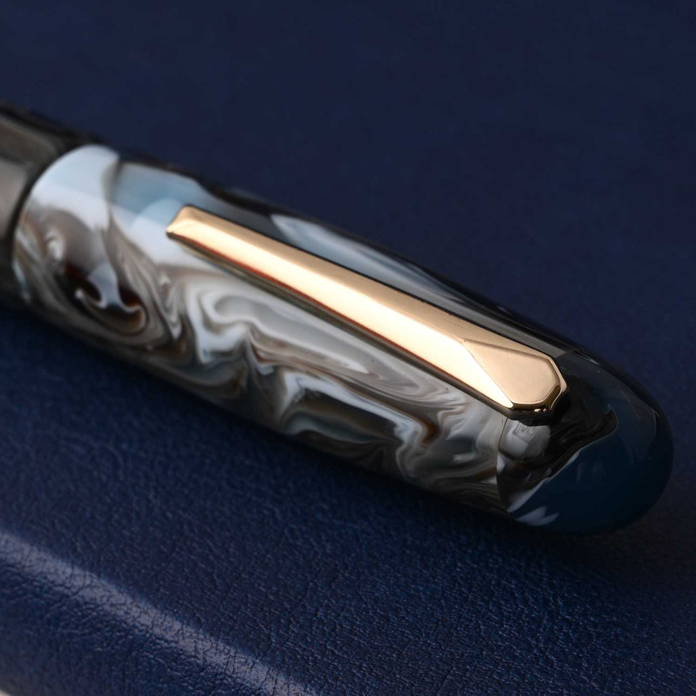 Lotus Vikrant Fountain Pen - Black Grey Wave GT