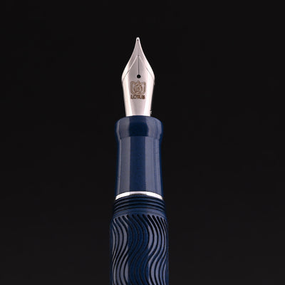 Lotus Wave Fountain Pen - Blue CT 10