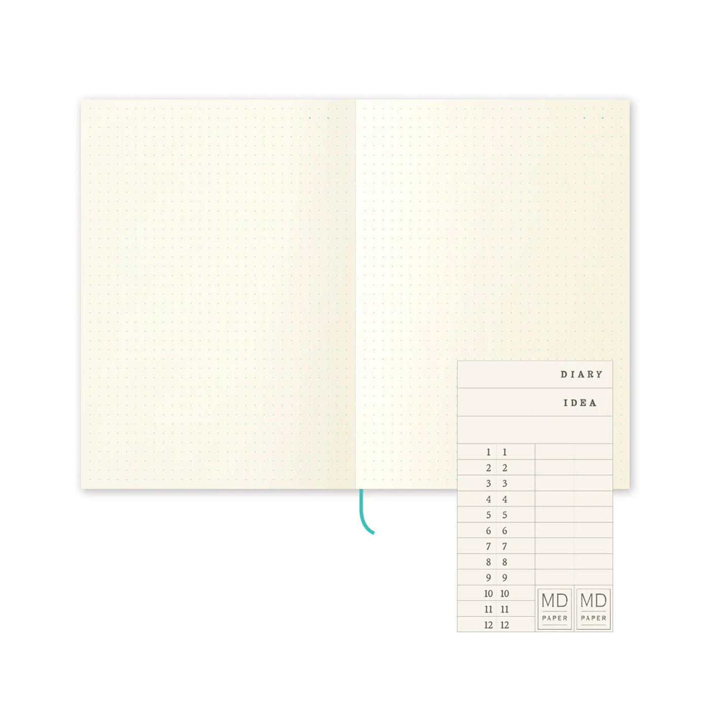 Midori MD Paper Ivory Frame Notebook Journal - A5 Dot Grid 2