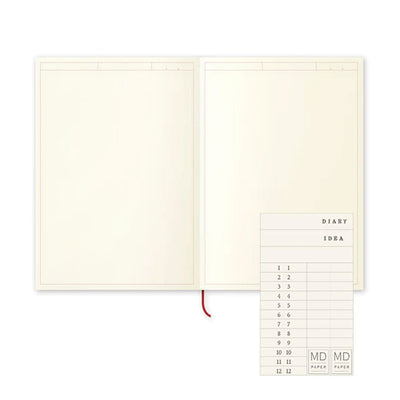 Midori MD Paper Ivory Frame Notebook Journal - A5 Plain 2
