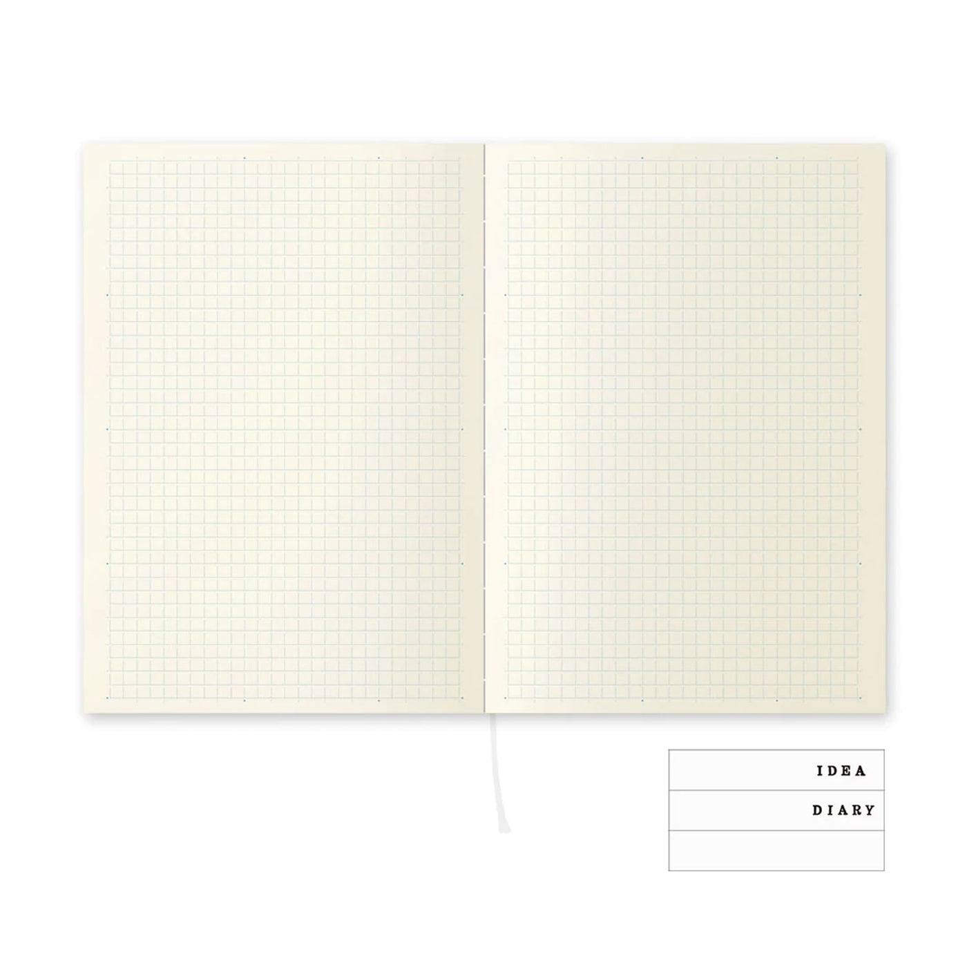 Midori MD Paper Ivory Notebook - A5 Square Ruled 3