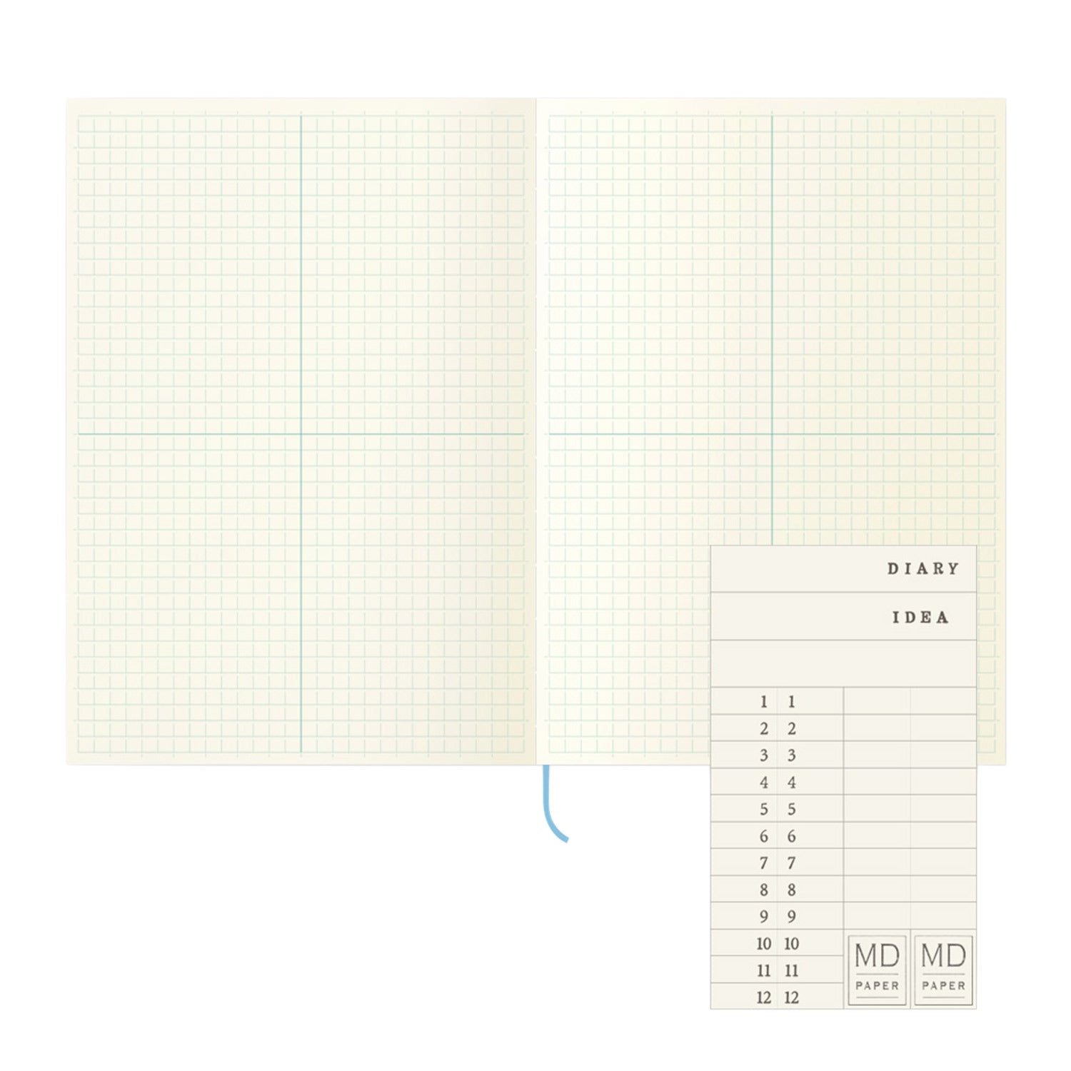 Midori MD Paper Ivory Notebook Journal - A5, Square Ruled – Makoba