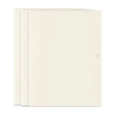 MD Paper Light Ivory Pack of 3 Slim Notebook - A4 - Plain