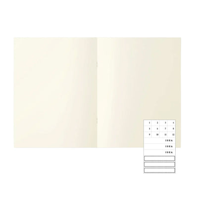 Midori MD Paper Light Ivory Pack of 3 Slim Notebook - A4 Plain 3