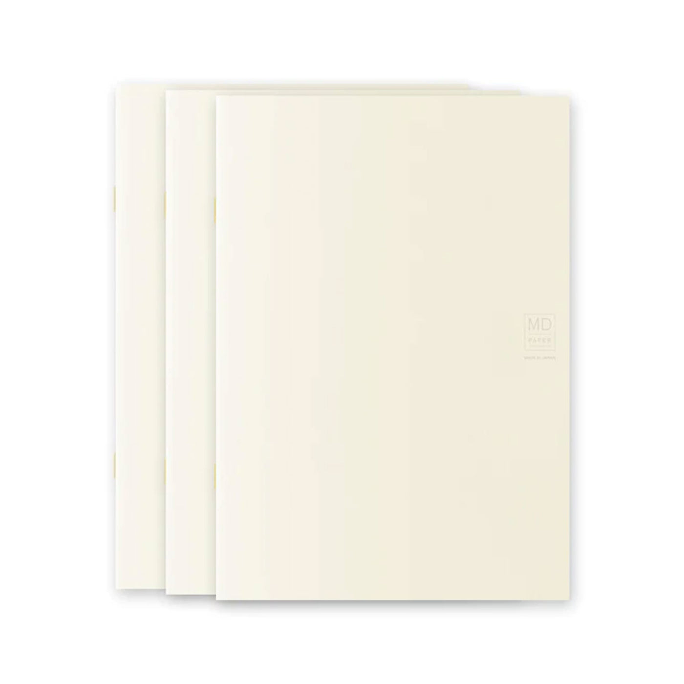 Midori MD Paper Light Ivory Pack of 3 Slim Notebook - A5 Plain 2