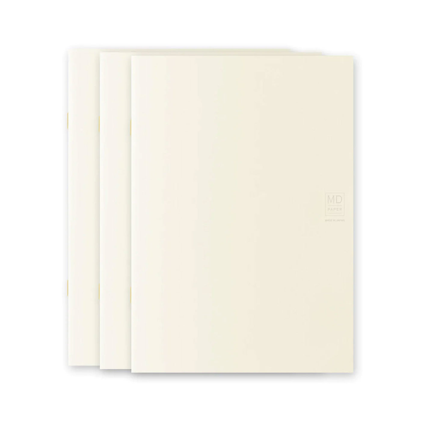 Midori MD Paper Light Ivory Pack of 3 Slim Notebook - A5 Ruled 2