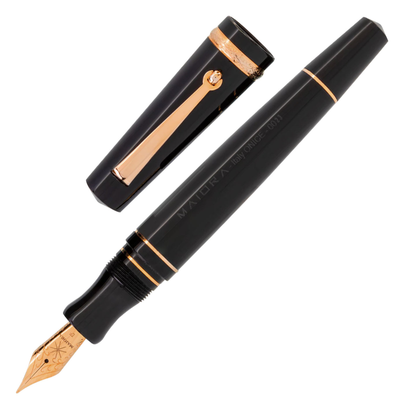 Maiora Aventus Fountain Pen - Onice Black RGT 1