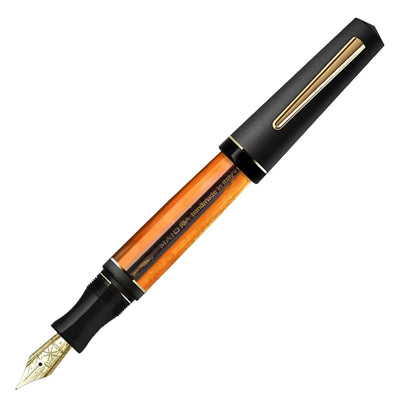 Maiora Impronte Oversize Fountain Pen - Black Orange GT 1