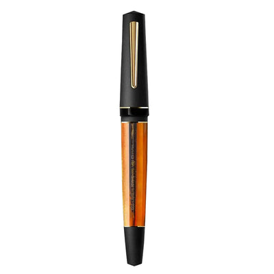 Maiora Impronte Oversize Fountain Pen - Black Orange GT 3