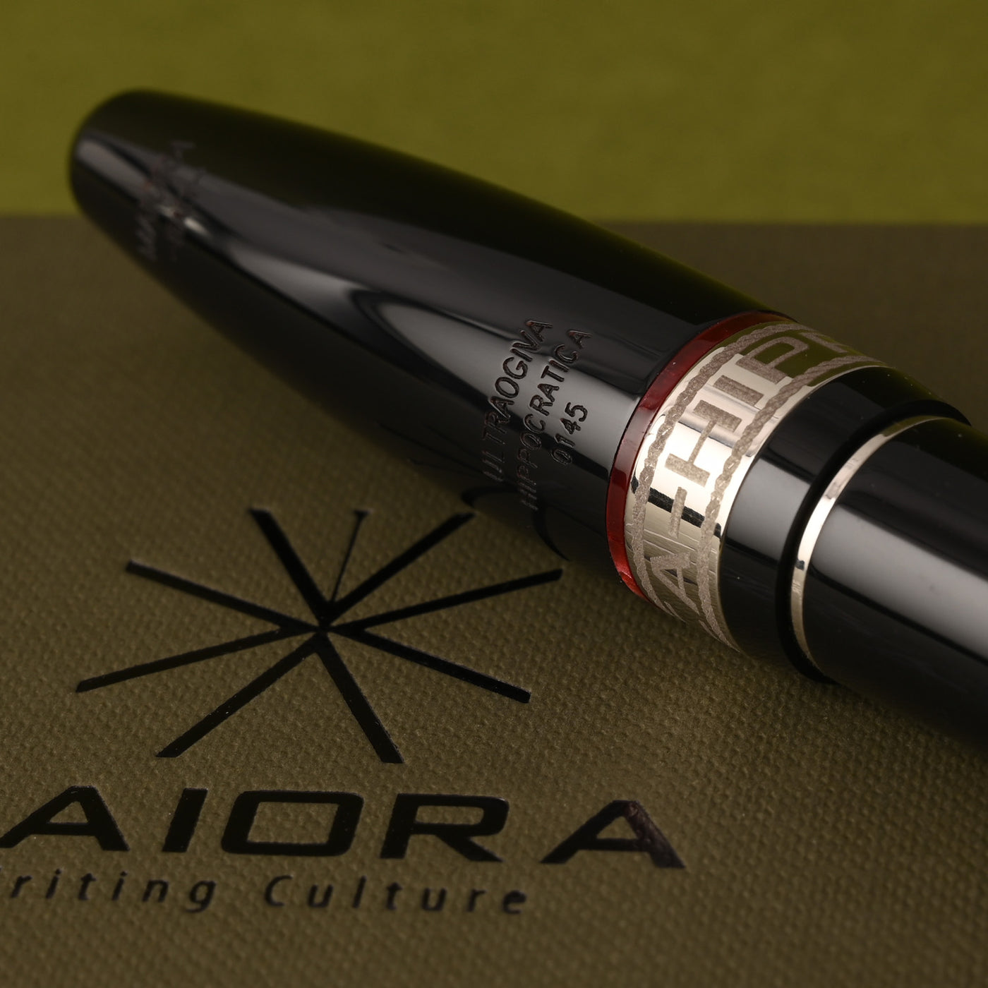Maiora Hippocratica Fountain Pen - Black & Red