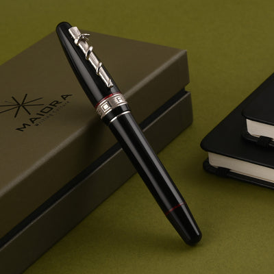 Maiora Hippocratica Fountain Pen - Black & Red