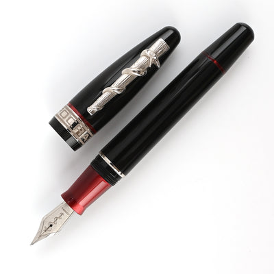 Maiora Hippocratica Fountain Pen - Black & Red