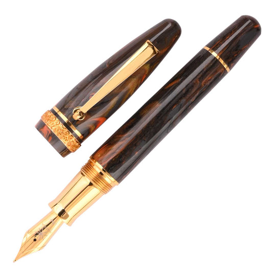 Maiora Ultra Ogiva Golden Age Fountain Pen - Earth GT