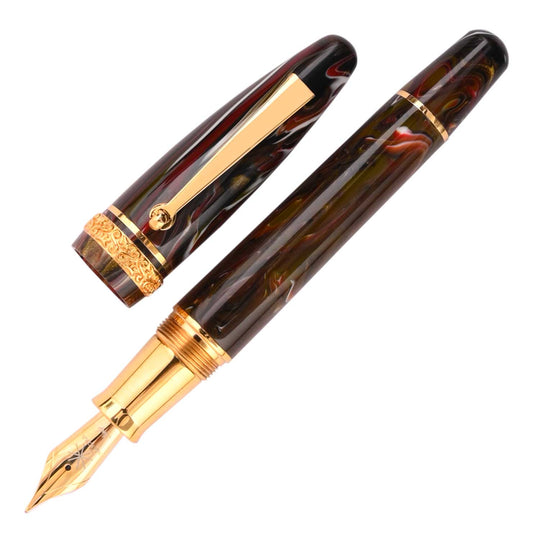 Maiora Ultra Ogiva Golden Age Fountain Pen - Fire GT