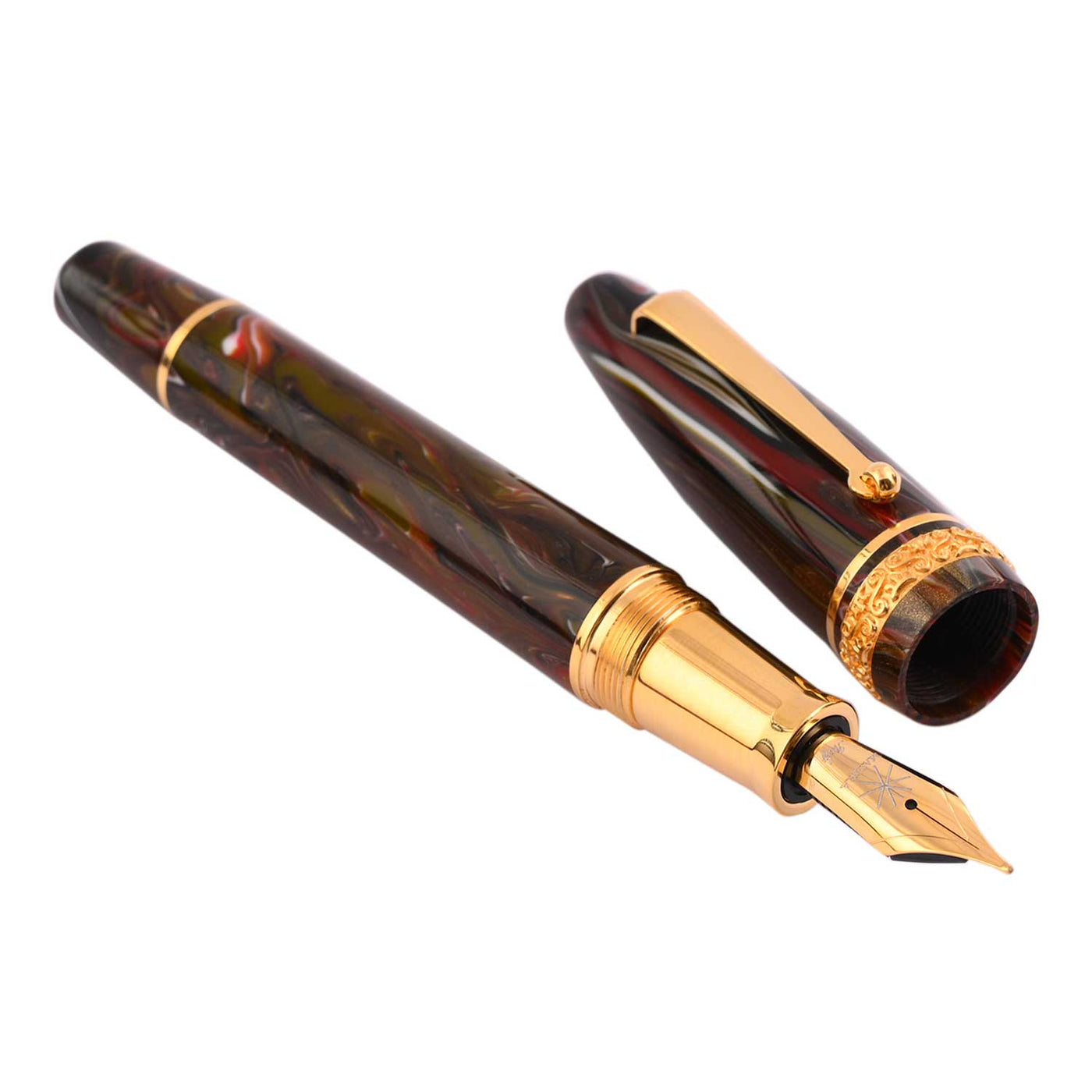 Maiora Ultra Ogiva Golden Age Fountain Pen - Fire GT 2