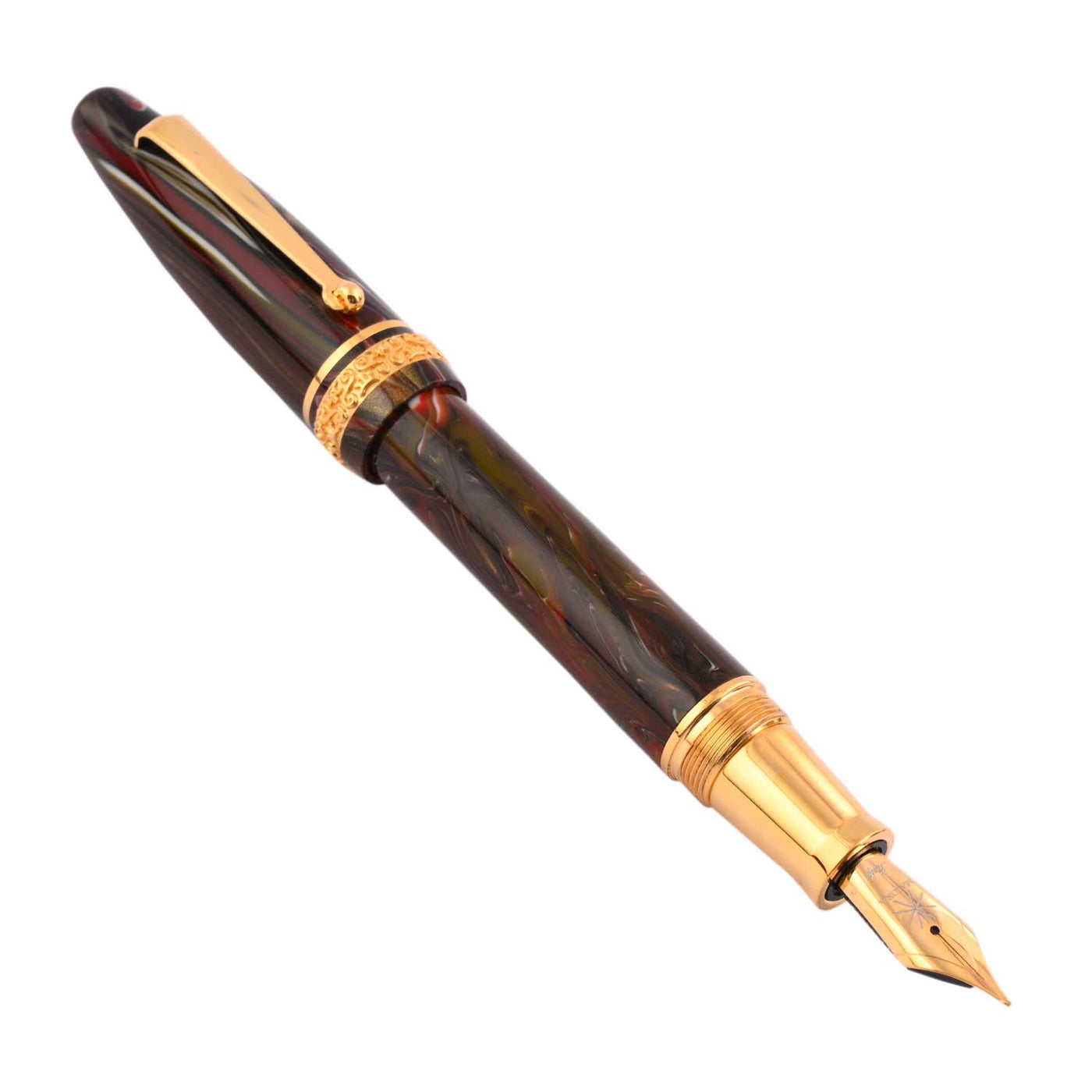 Maiora Ultra Ogiva Golden Age Fountain Pen - Fire GT 4