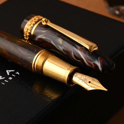 Maiora Ultra Ogiva Golden Age Fountain Pen - Fire GT 8