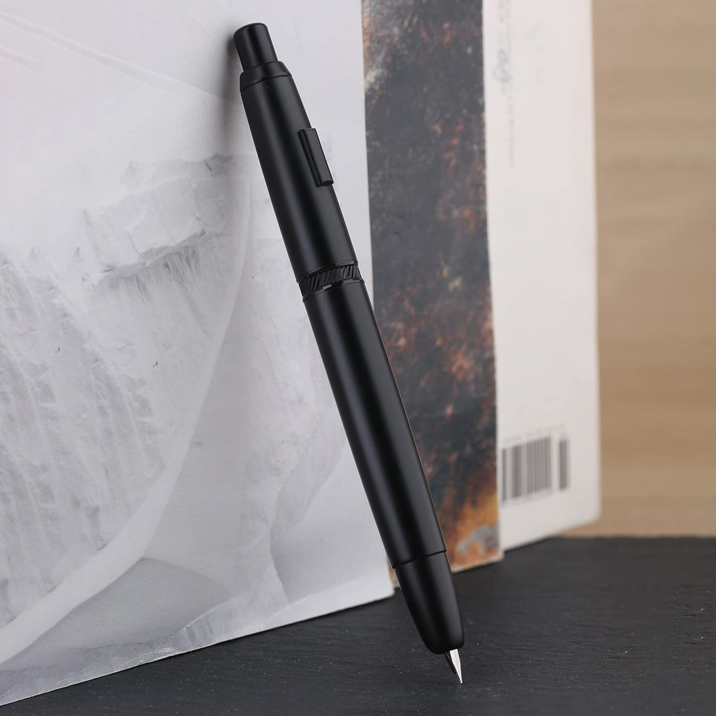 Majohn A1 Press Fountain Pen - Matte Black 4