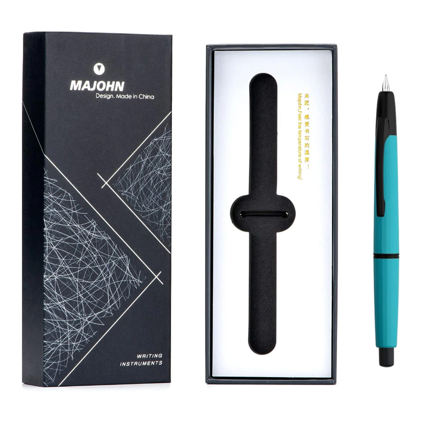 Majohn A2 Fountain Pen - Peacock Blue BT 7