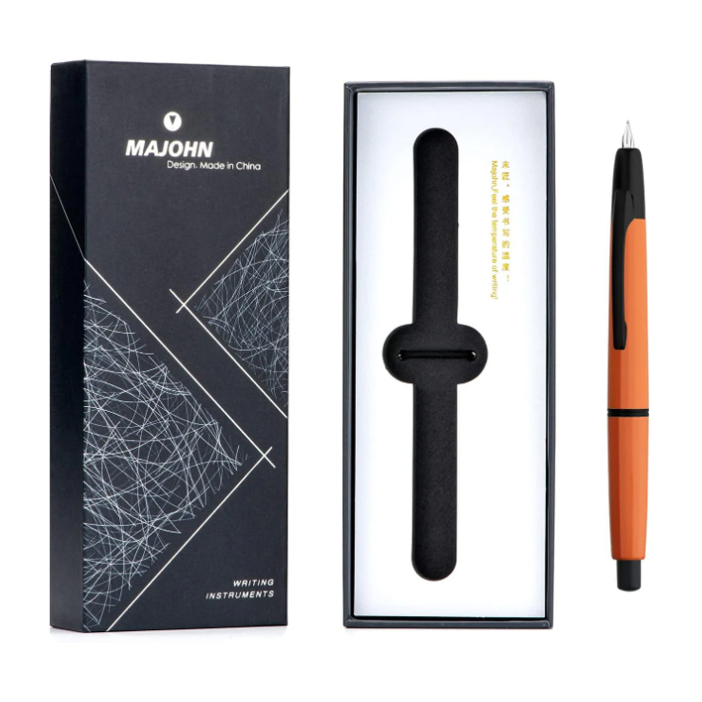 Majohn A2 Fountain Pen - Sunset Orange BT 6