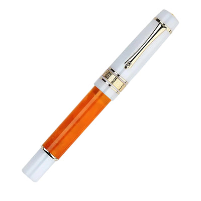 Majohn (Moonman) M400 Fountain Pen - Glazed Yellow Orange GT 2