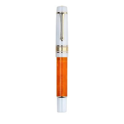 Majohn (Moonman) M400 Fountain Pen - Glazed Yellow Orange GT 3