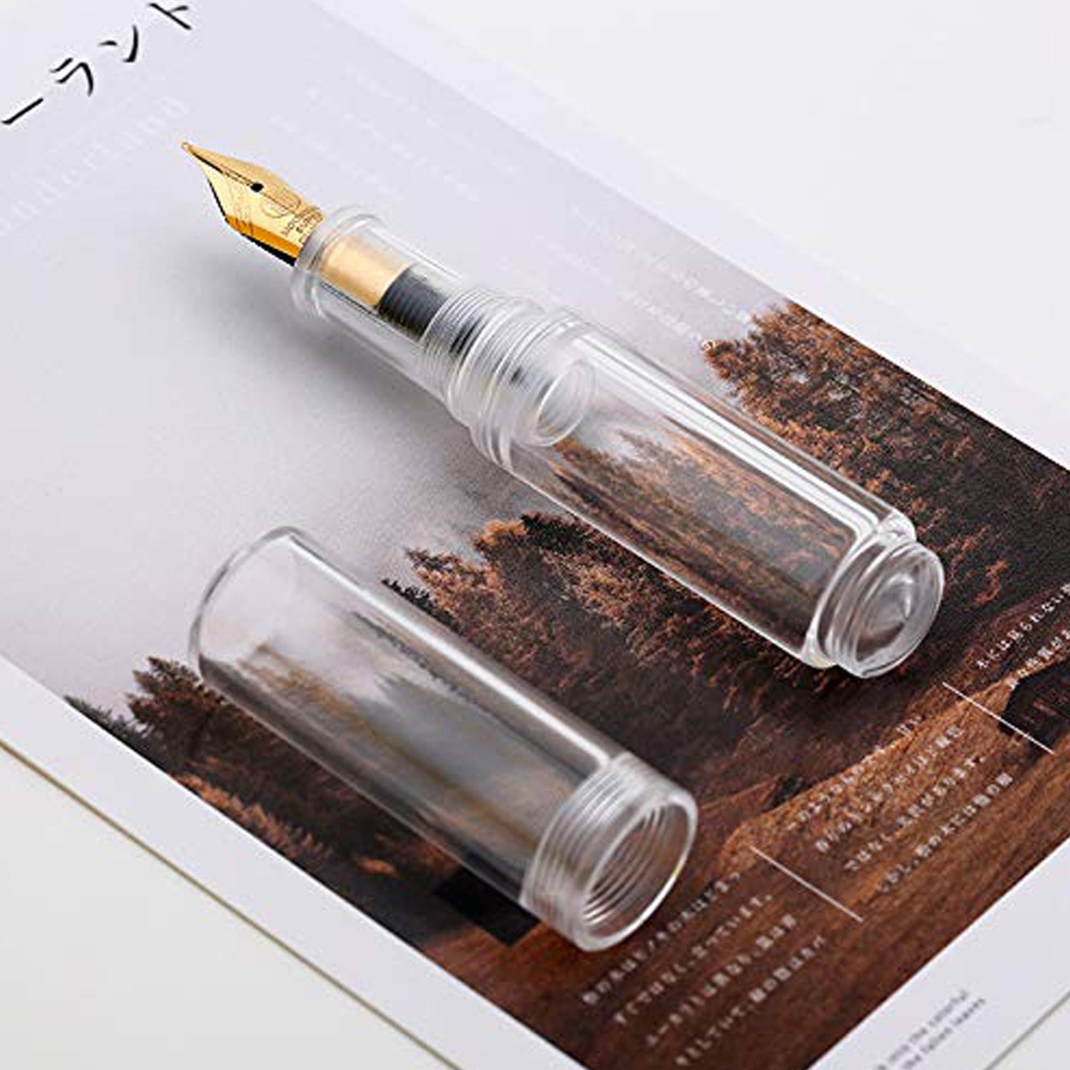 Buy Moonman Wancai Mini Clear Fountain Pen|Majohn Pens Online at Makoba