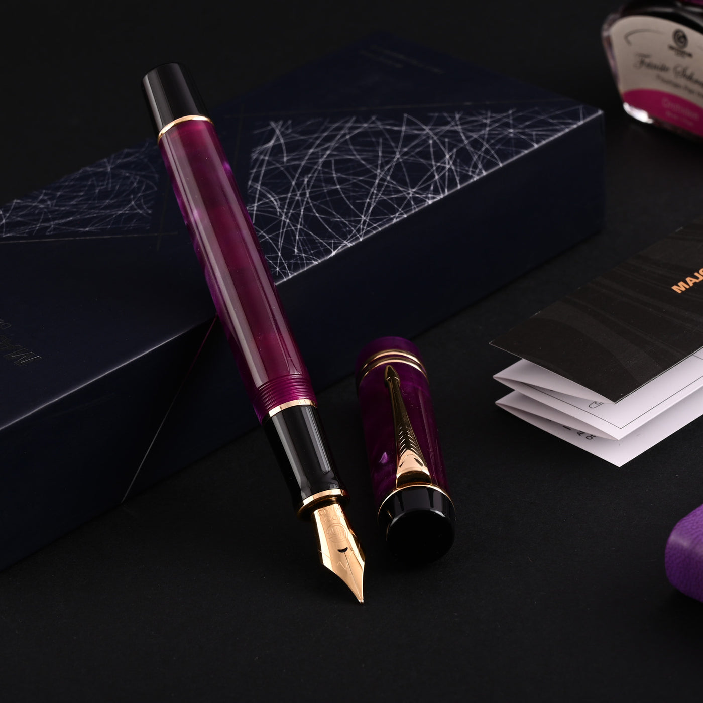 Majohn (Moonman) M600S Fountain Pen - Dreamy Purple GT 7