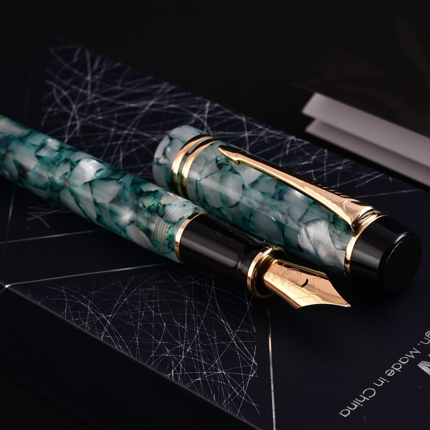 Majohn (Moonman) M600S Fountain Pen - Turquoise GT 9