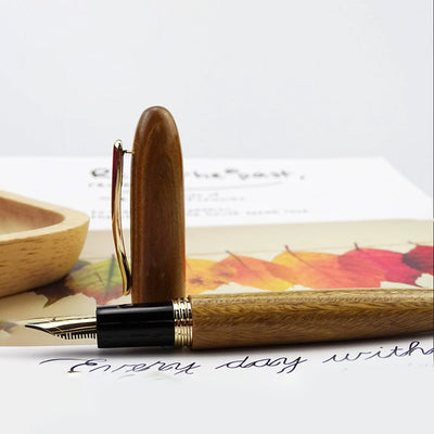 Majohn (Moonman) M6 Fountain Pen - Green Sandalwood GT 8