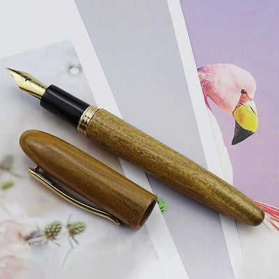 Majohn (Moonman) M6 Fountain Pen - Green Sandalwood GT 9