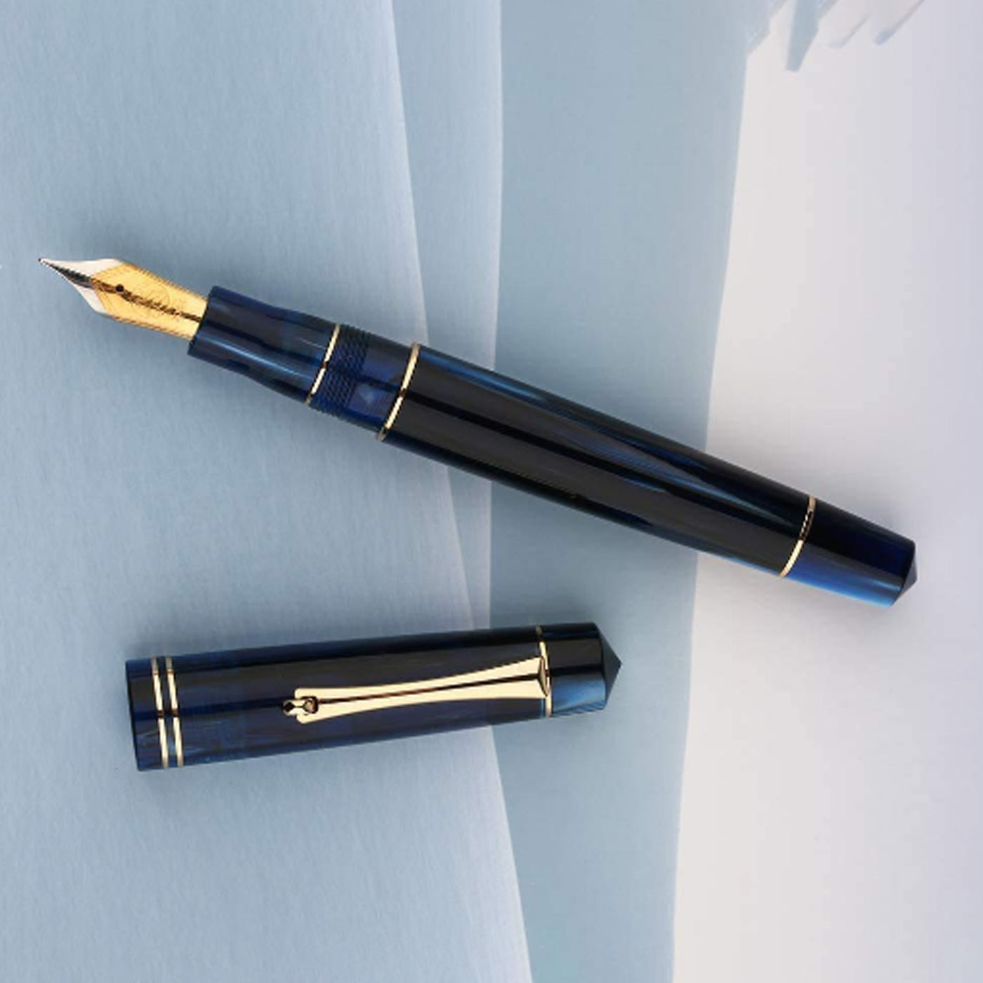 Majohn (Moonman) M800 Fountain Pen - Blue GT 6