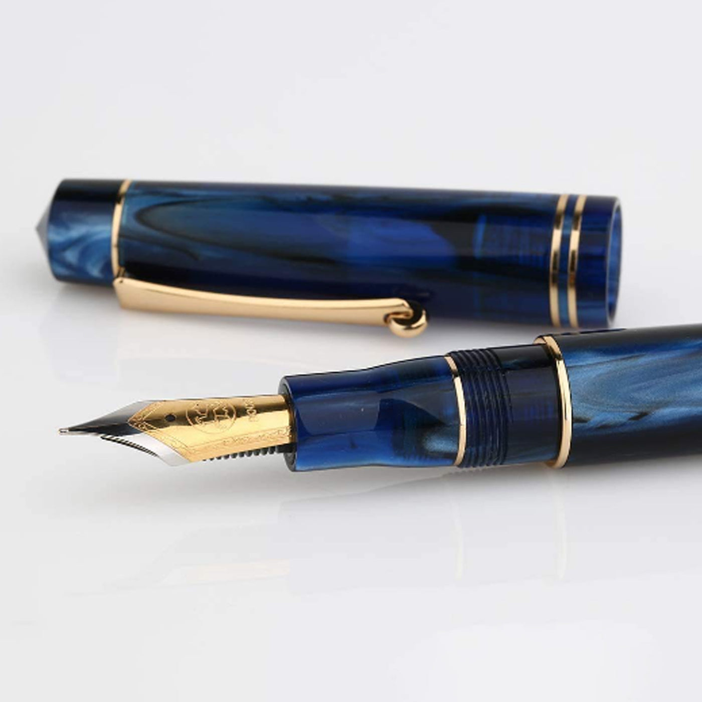 Majohn (Moonman) M800 Fountain Pen - Blue GT 7