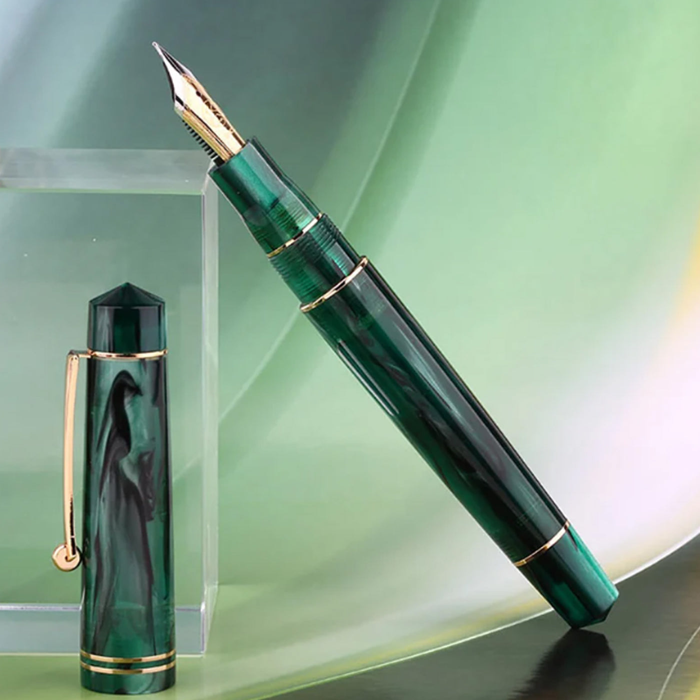 Majohn (Moonman) M800 Fountain Pen - Green GT 5