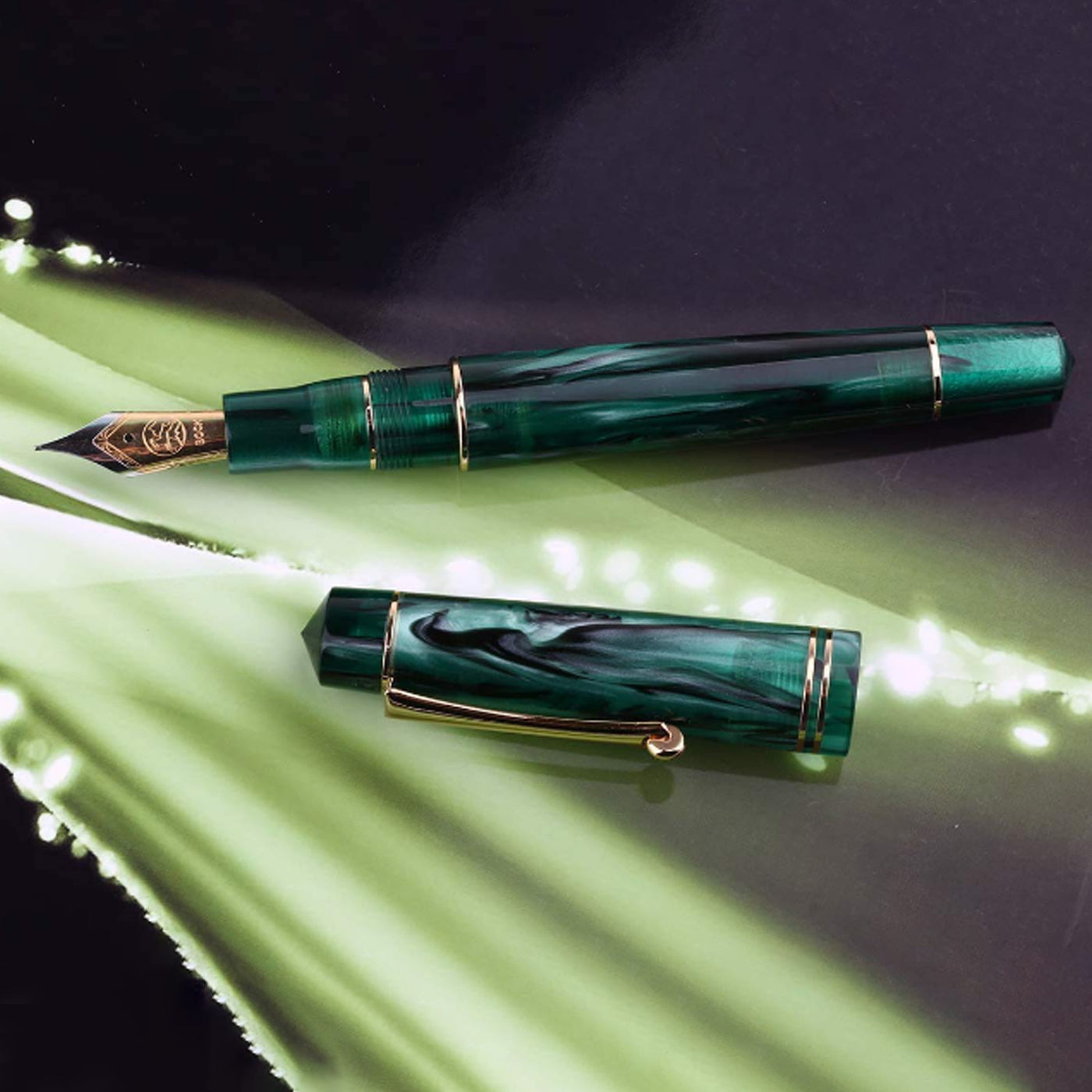 Majohn (Moonman) M800 Fountain Pen - Green GT 8
