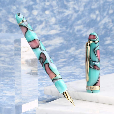 Majohn (Moonman) S3 Fountain Pen - Lake Blue GT 5