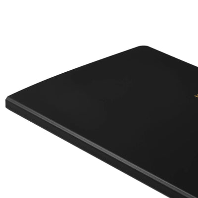Maruman Mnemosyne HN188A Stapled Black Notepad with Folder - A5 - Squared