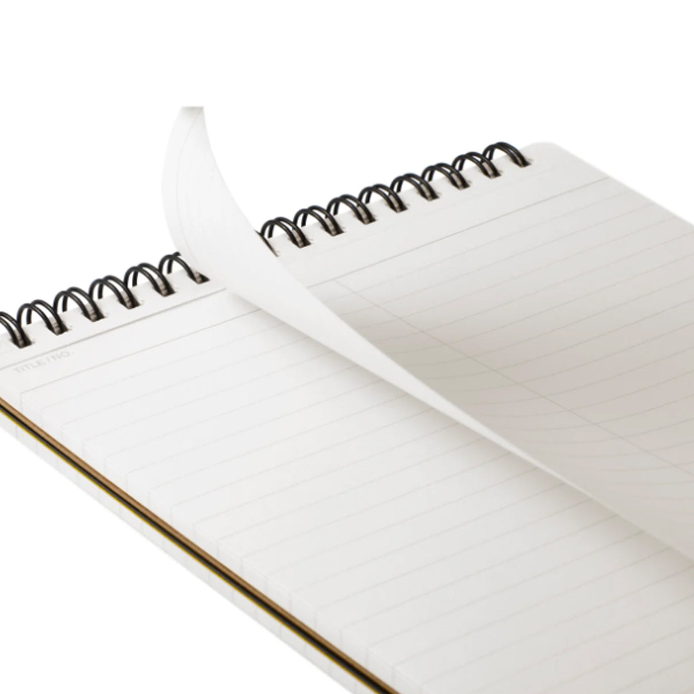 Maruman Mnemosyne N166 Spiral Black Notepad - A5 - Ruled