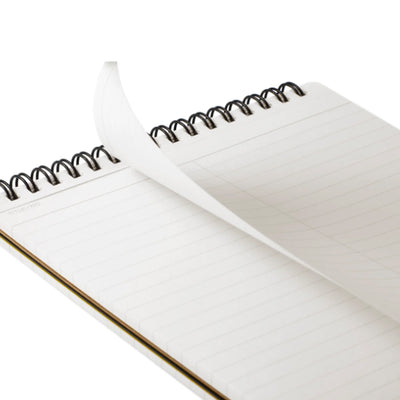 Maruman Mnemosyne N166 Spiral Black Notepad - A5 - Ruled