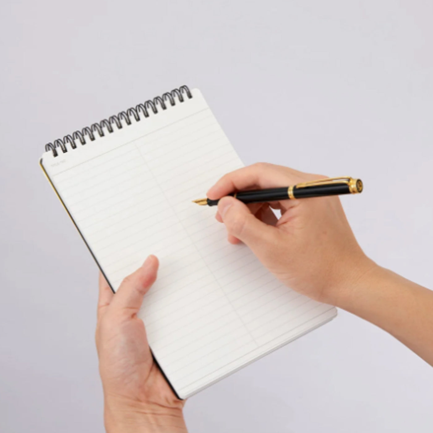 Maruman Mnemosyne N166 Spiral Black Notepad - A5 - Ruled