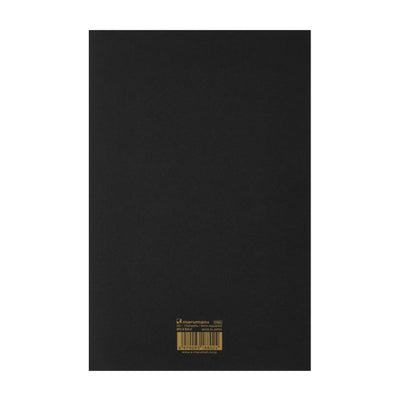 Maruman Mnemosyne N188A Stapled Black Notepad - A5 - Squared