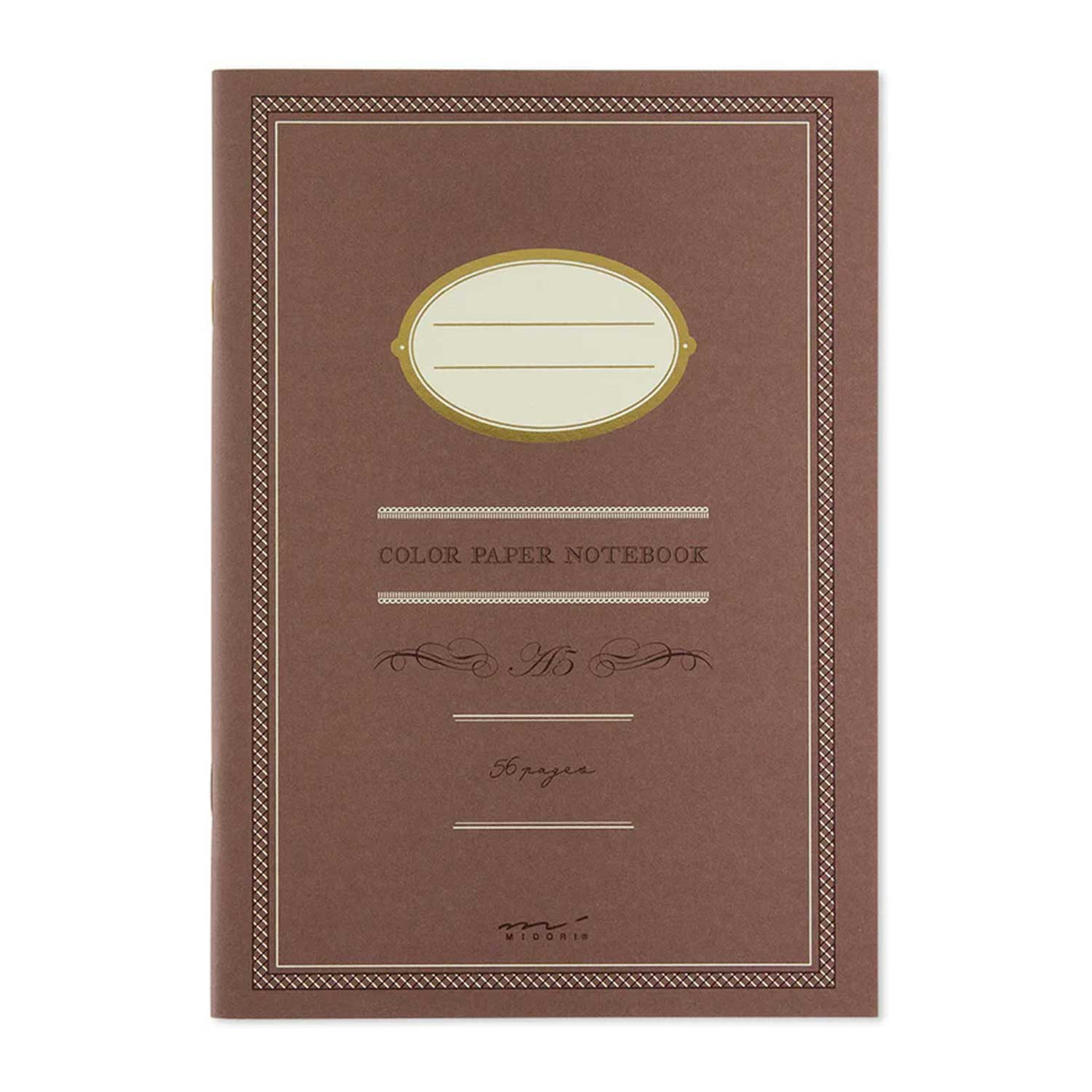 Midori Colour Paper Brown Notebook - A5 Ruled 1