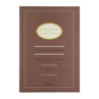 Midori Colour Paper Brown Notebook - A5 Ruled 1