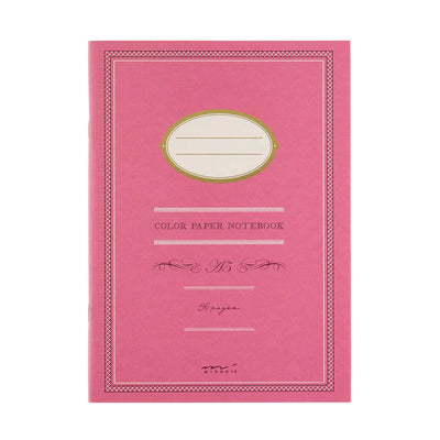 Midori Colour Paper Pink Notebook - A5 Ruled 1