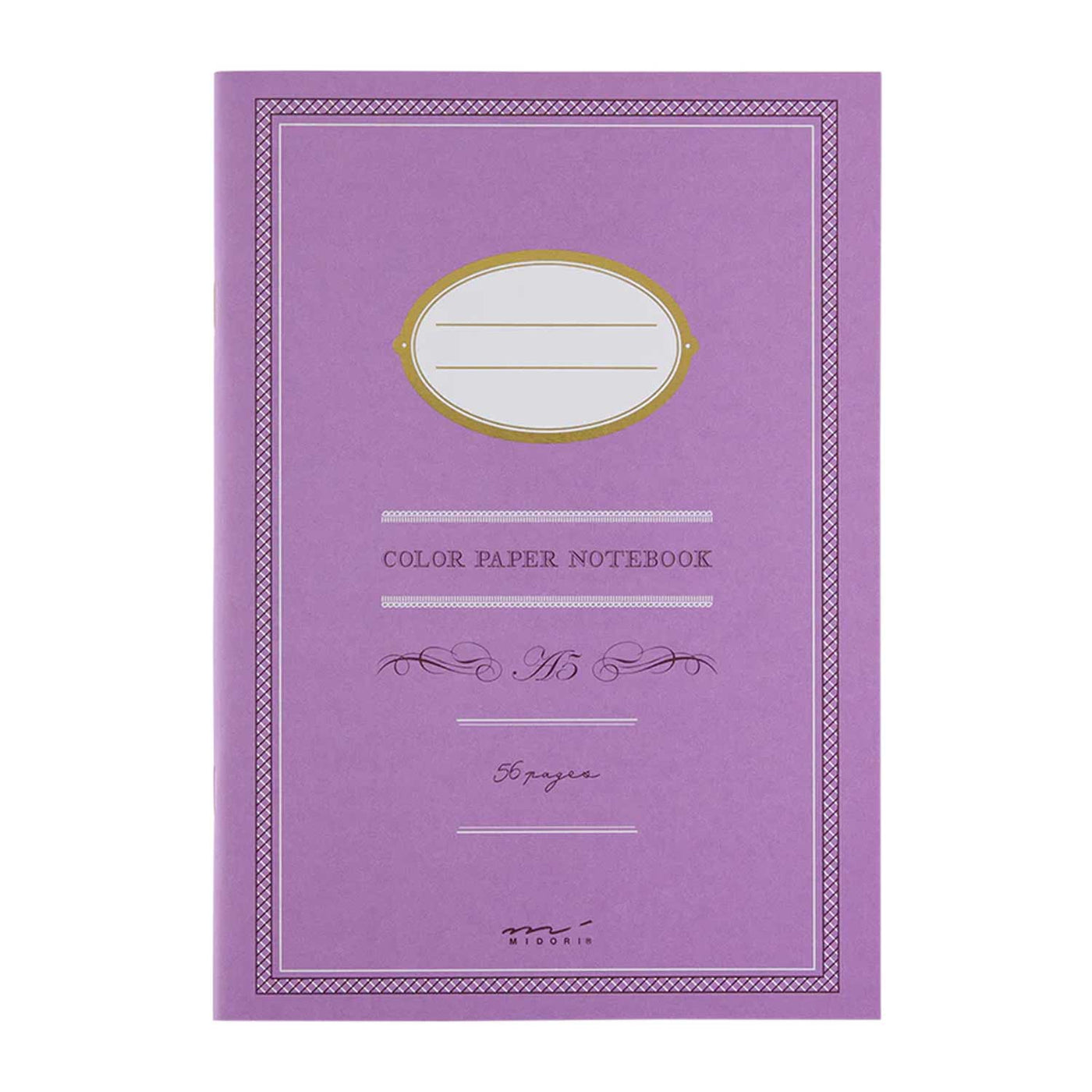 Midori Colour Paper Purple Notebook - A5 Ruled 1