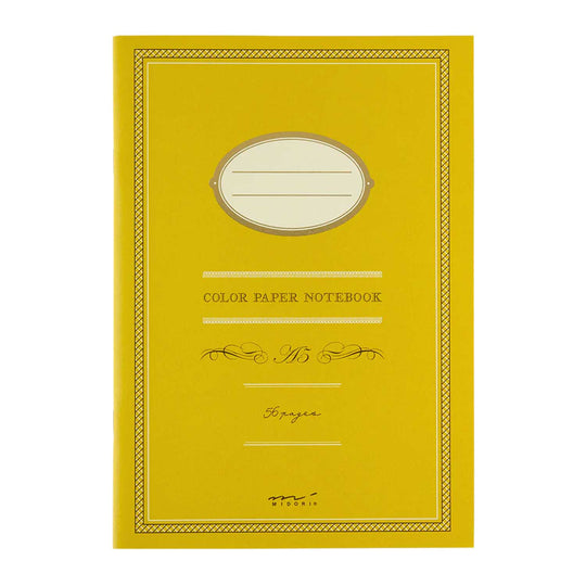 Midori Colour Paper Yellow Notebook - A5, Ruled