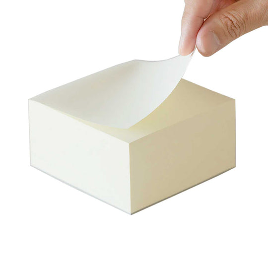 Midori MD Block Ivory Memo Pad  - Plain