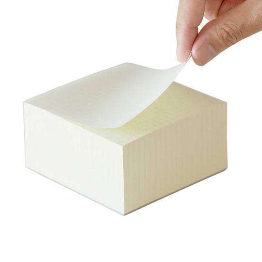 Midori MD Block Ivory Memo Pad  - Squared